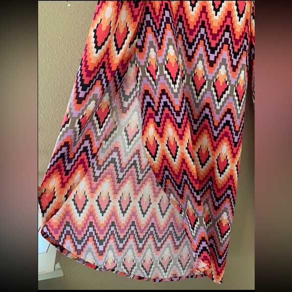 Xhilaration Bright Pink Print Swim/Beach Cover Up Pants NWOT Size S - Picture 5 of 8